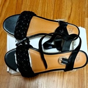 COPY - Time and Tru Women's Braided Mid Heel Espadrilles Wedge Sandals